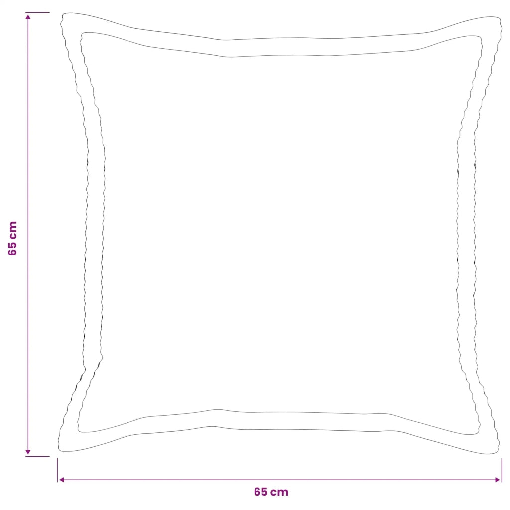 Federa 6 pz HOUTEN Rosso Arancio 65 x 65 cm corduroy 921036