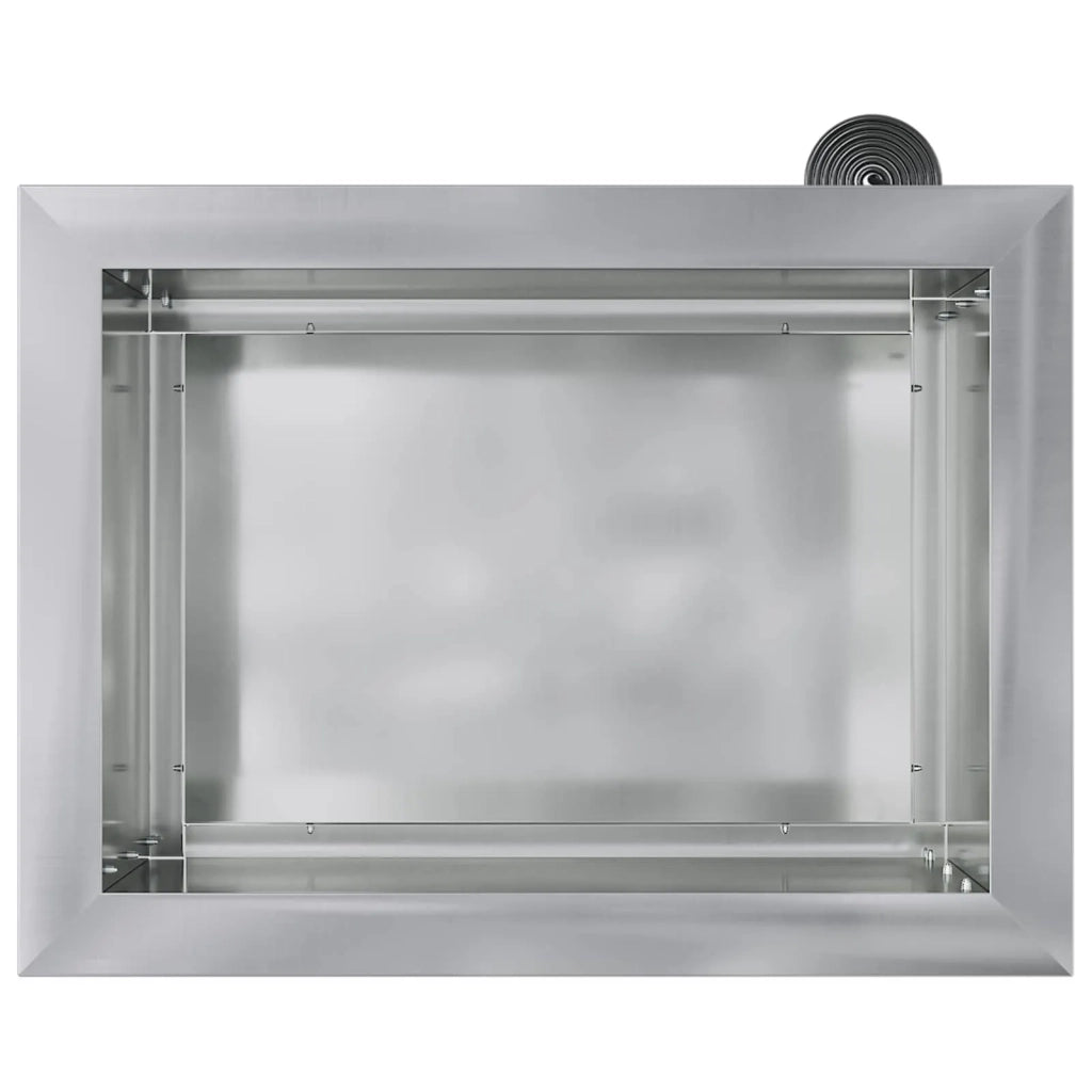 Fioriera da giardino con LED Argento 30 x 40 x 30 cm 8008080