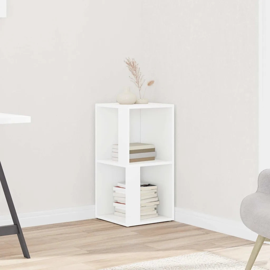 Armoire d'angle Blanc 33x33x67 cm Bois d'ingénierie