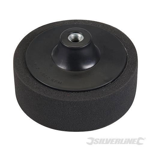 Platorello per levigatrici/lucidatrici e di spugna varie densità  con connessione maschio M14 x 2 - Nero
