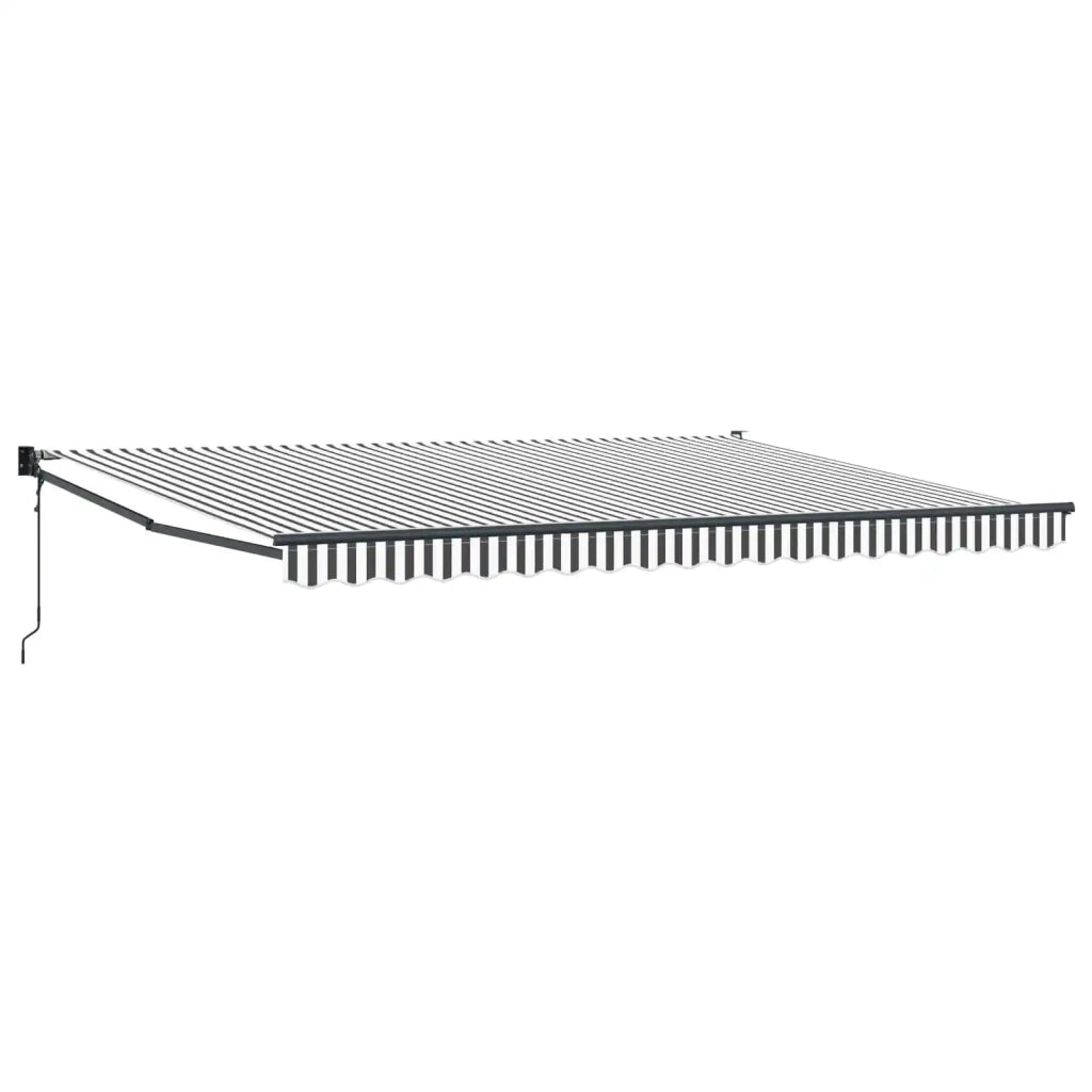 Tettuccio Elettrico Retrattile Antracite e Bianco 4 x 2 m 3419158