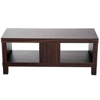 Mobile TV Basso con Vano in Legno Noce 90x35x37 cm