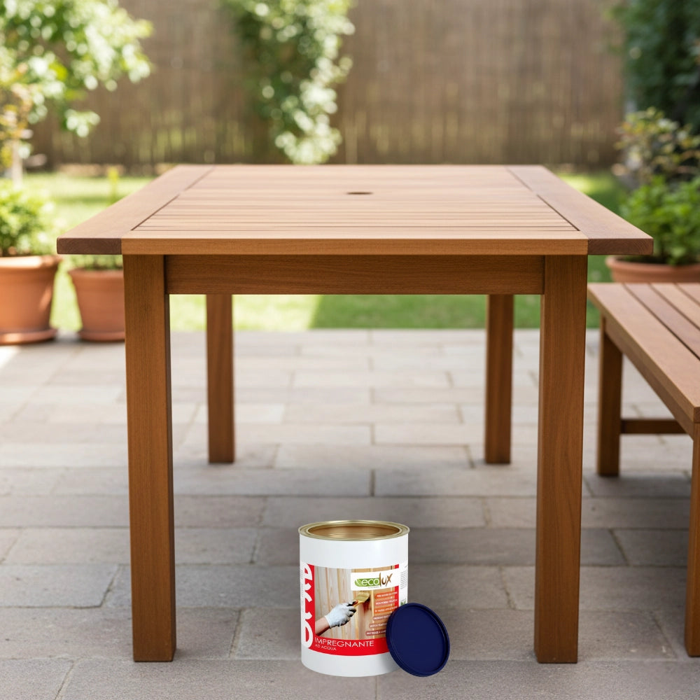 Ecolux impregnante fondo protettivo acrilico pigmentato larice per legno *** formato 2.5 lt, confezione 1