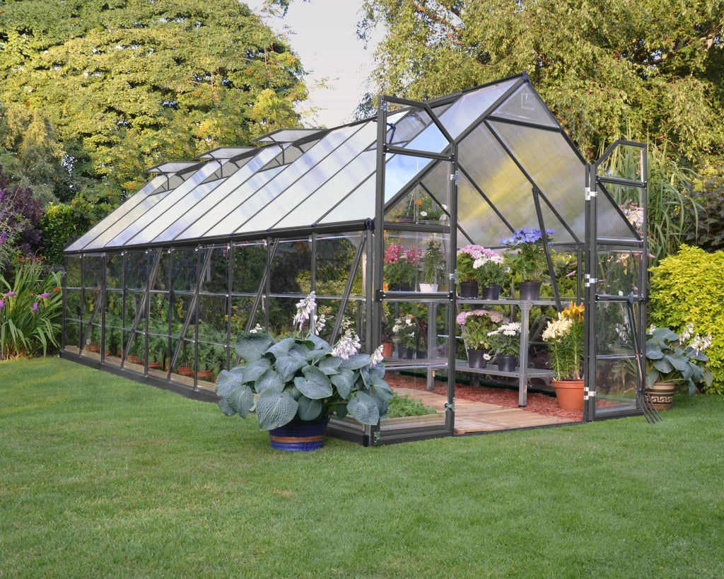 Serra Da Giardino in Policarbonato Balance Ibrida  607X244X229 cm Grigio