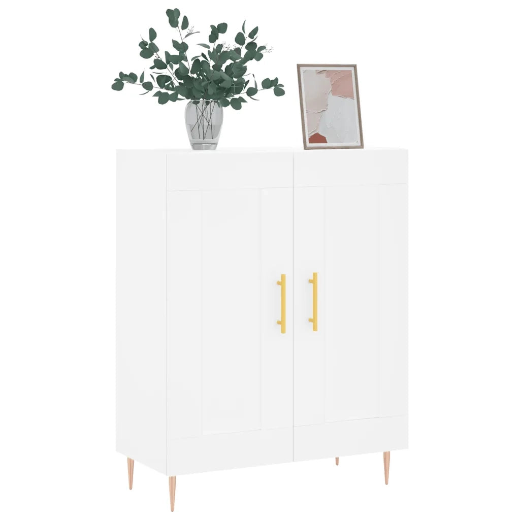 Credenza | Madia | Buffet da pranzo | Armadio da pranzo Bianca 69,5x34x90 cm in Legno Multistrato