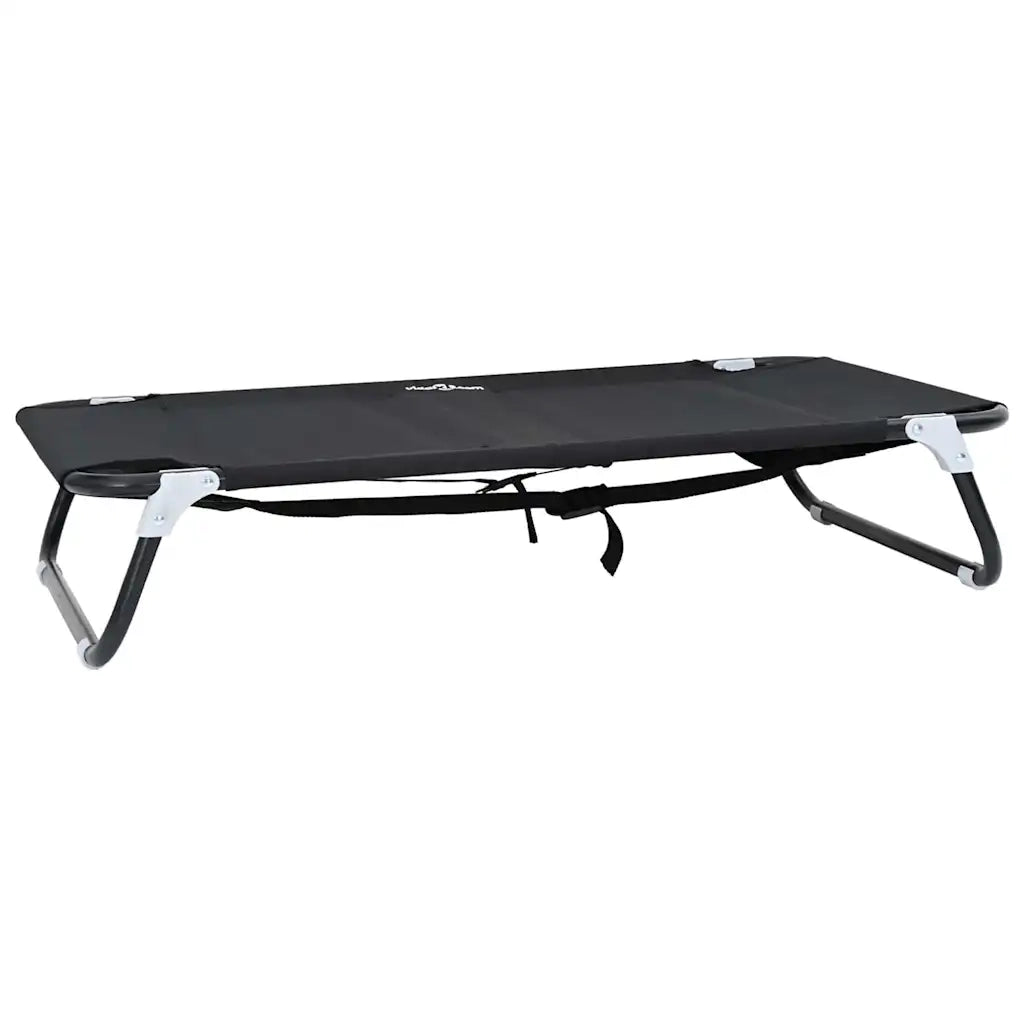 Letto per Cani Nero 90 x 55 x 18 cm Acciaio 42008213
