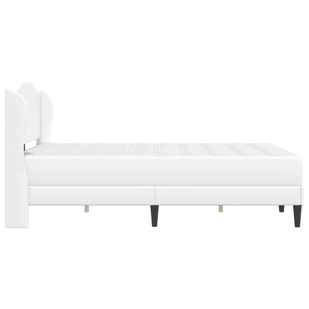 Struttura del letto con testiera Bianco 120 x 200 cm Similpelle 3415150
