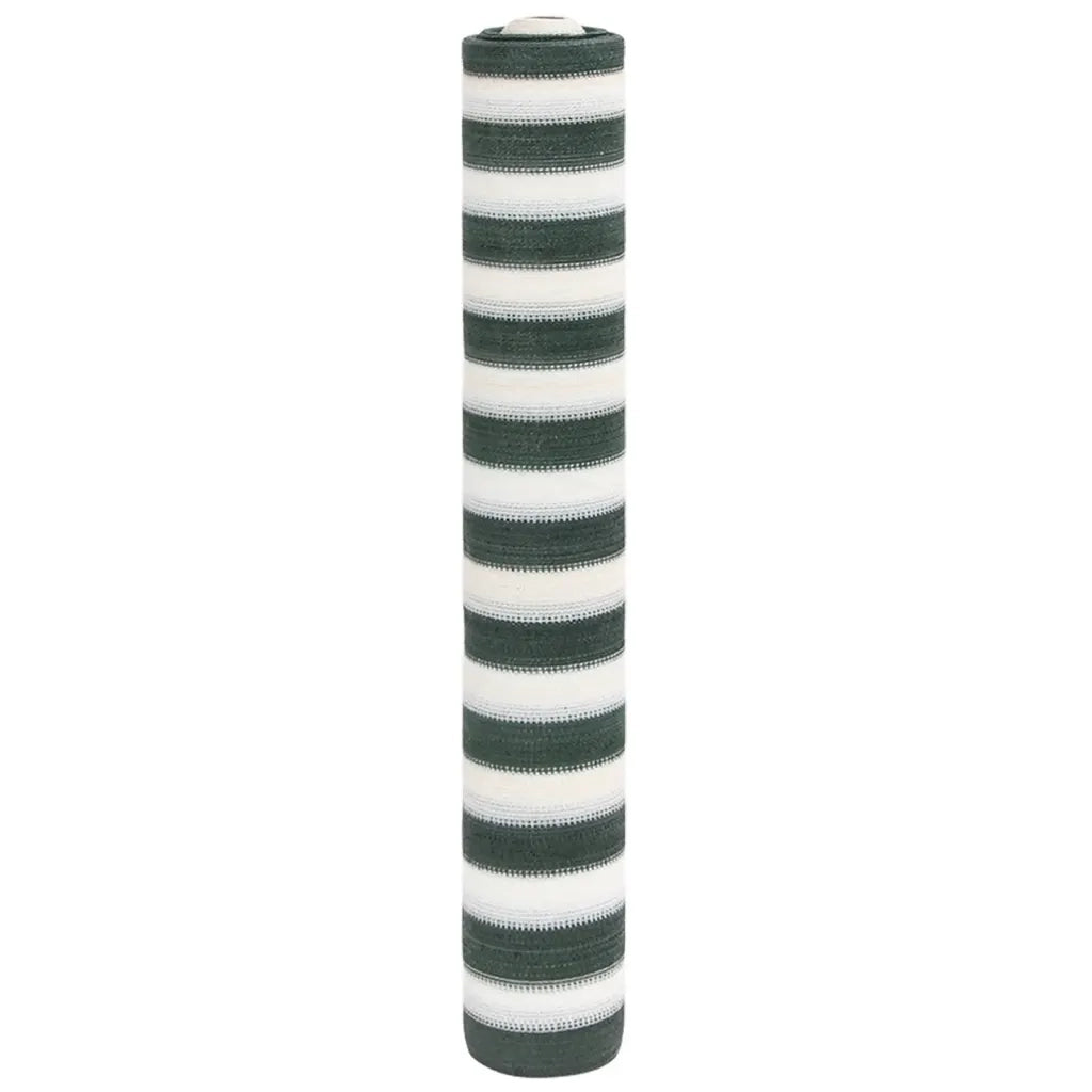 Rete per Privacy Verde e Bianco 1,5x25 m in HDPE 195 g/mÂ²