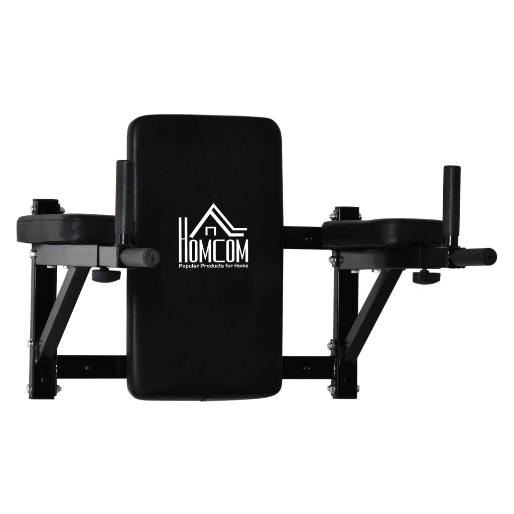 EasyComfort Supporto per Sollevamenti Fissaggio a Parete, Sbarra per Trazioni per Allenamento Muscolari Tubi d'Acciaio, Nero