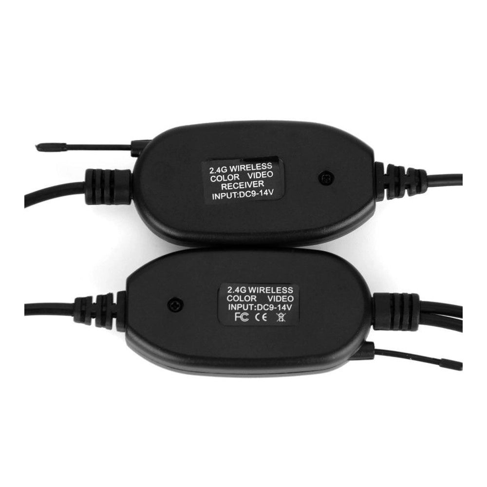 Trade Shop - Kit Rca Wireless Per Telecamera Retromarcia 2,4gh Trasmettitore Ricevitore Video -