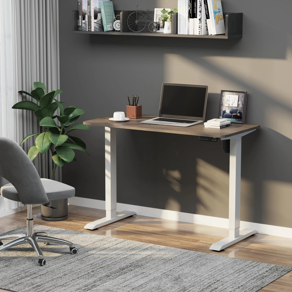 Scrivania Elettrica Regolabile Altezza ¨C Zephmum ¨C Bianco 120x60x72-116 cm