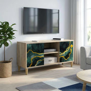 Mobile TV WIJHE 102 x 33 x 50 cm Sonoma Legno ingegnerizzato 8007034