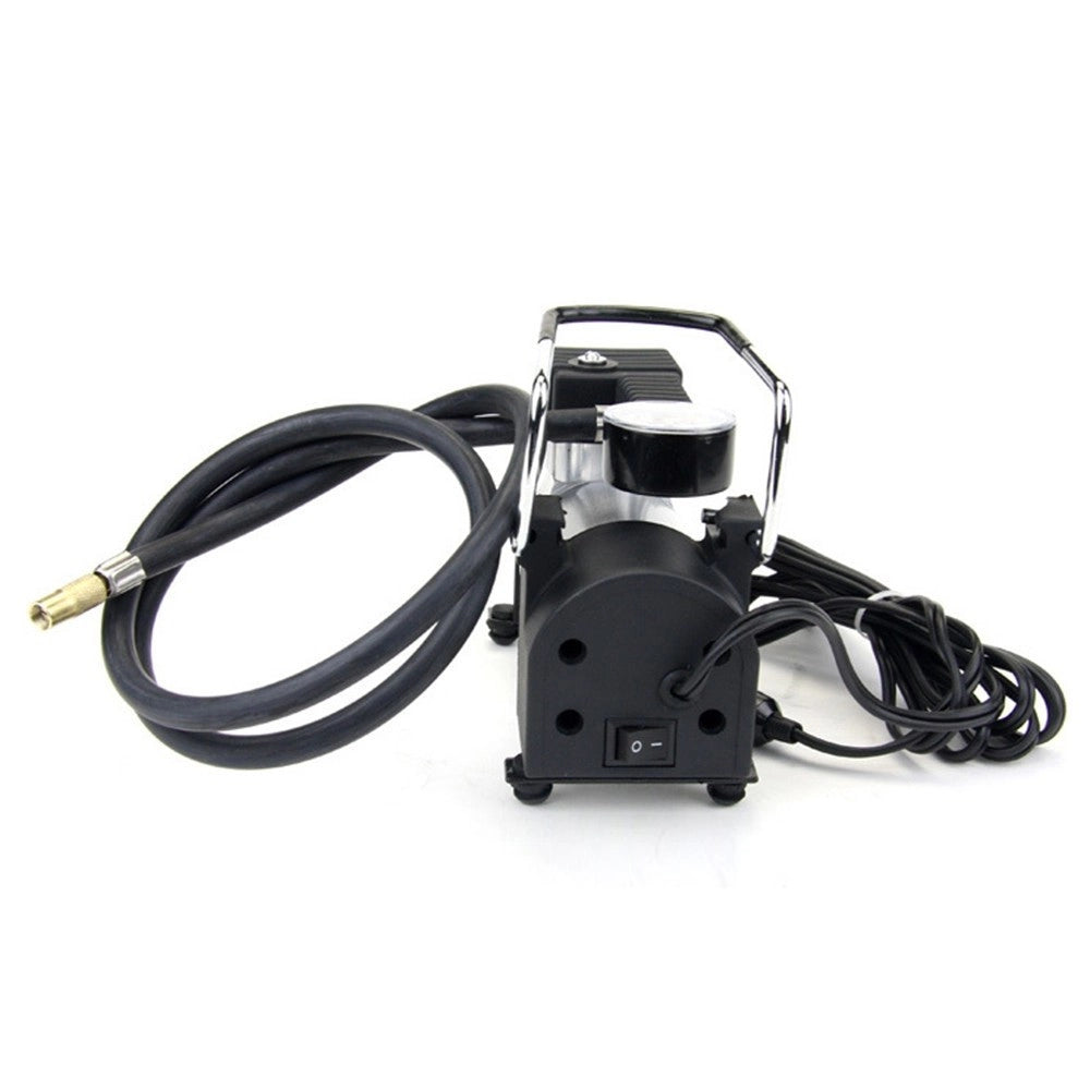 Trade Shop - Mini Compressore Portatile 12v 150psi Auto Moto Scooter Bici Manometro 10bar -
