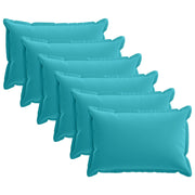 Federa 6 pz HOUTEN Turchese 50 x 70 cm Poliestere 919598