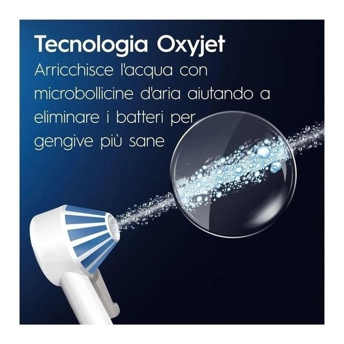 Oral-B Idropulsore Health Center Avanzato con 2 Beccucci Oxyjet, 2 Beccucci Con Getto D’acqua. 1 Idropulsore