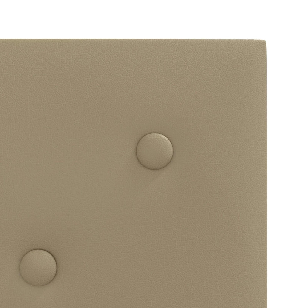 Testiera da Parete 12 pcs Cappuccino 30 x 30 cm Pelle Sintetica 42046704