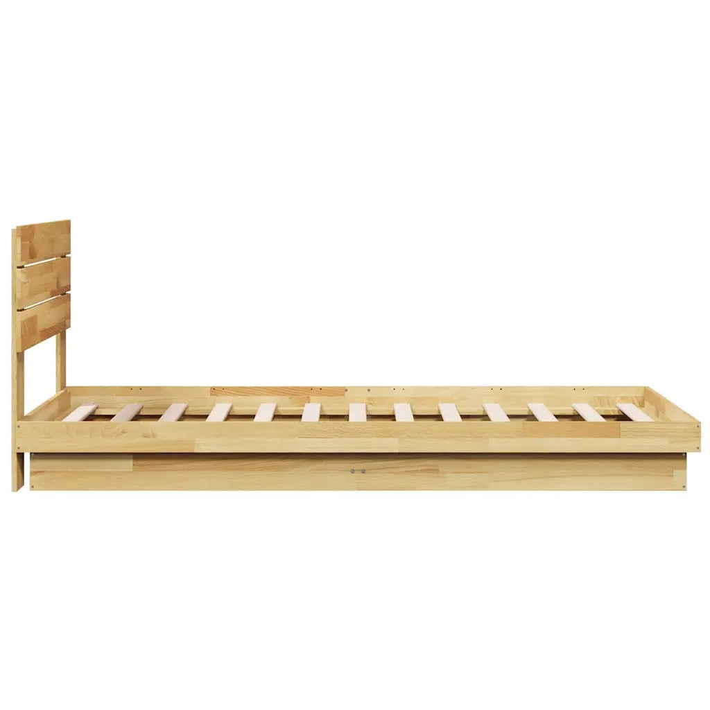 Struttura Letto con Testiera Senza Materasso 100x200 cm 3315743