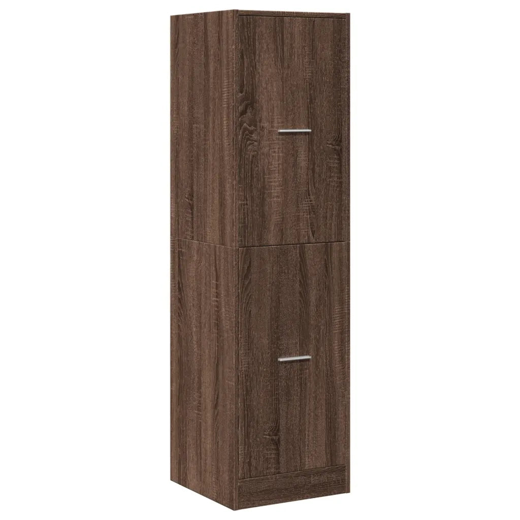 Armadietto da Farmacia Rovere Marrone 40x41x144,5 cm Truciolato