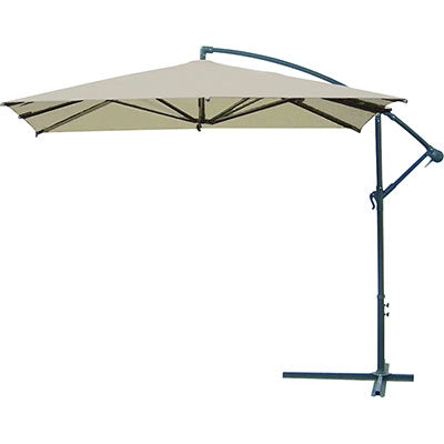 OMBRELLONE PALO LATERALE BANANA DOMUS  ACCIAIO/POLY ECRU MM 48 MT 3X3