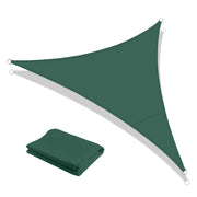 Tenda a Vela Ombreggiante Impermeabile con Anelli Rinforzati Copertura Sole per Giardino Terrazzo Balcone Patio Diverse Forme e Misure Verde - Triangolare5x5 Metri