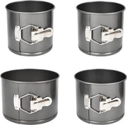 Set di 4 Forme per Cottura Metalliche Senza Ammorbidire a Spirale - Impermeabili a Cerchio 12cm 14cm 16cm 18cm - 10cm di Profondità