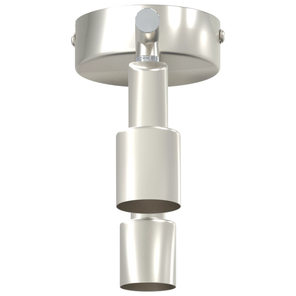 Faretto da Soffitto 2 Vie Regolabile Nickel Spazzolato GU10