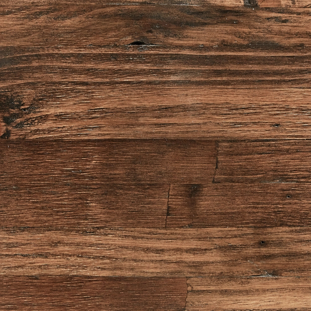 Tavolo da pranzo in legno di pino scuro MDF 130 x 70 cm Gambe stabili in metallo nero Sala da pranzo Soggiorno Stile industriale