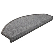 Tappetini per scale 20 pz | Gradini per Scale 65x24x4 cm Grigio scuro Semicircolari Grandi