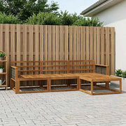 Set di divani da esterno 4 pz Naturale Legno di Acacia Massello 3382457