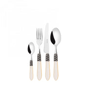 OPTICAL Ghiera Argento Anticato, Posate Set 24 Pz, Scatola
