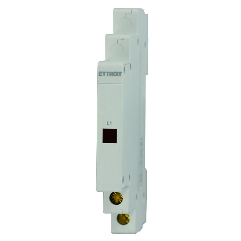 Indicatore Luminoso Modulare Mono Fase, Occupa Mezzo Modulo DIN, Lampada Spia Led Segnalazione