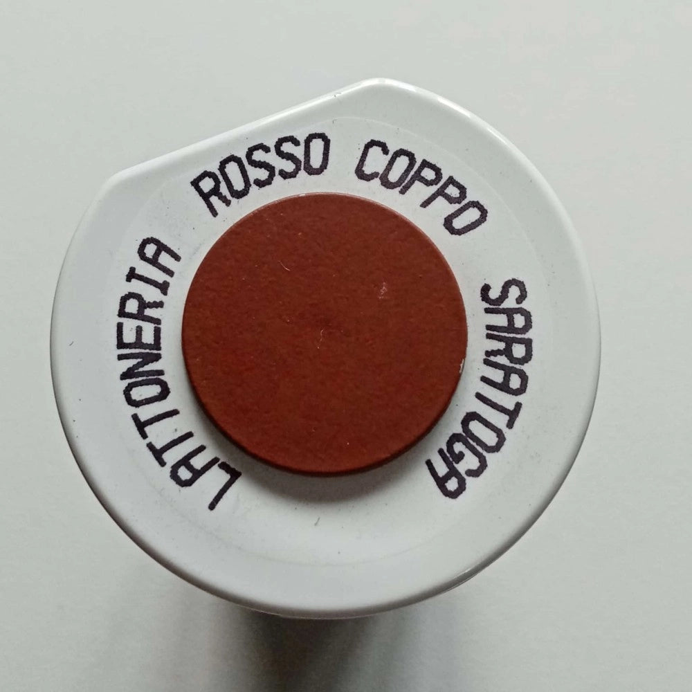 Saratoga rosso coppo semilucido bomboletta vernice happy color lattoneria spray 400ml per lamiera legno ferro muro carta