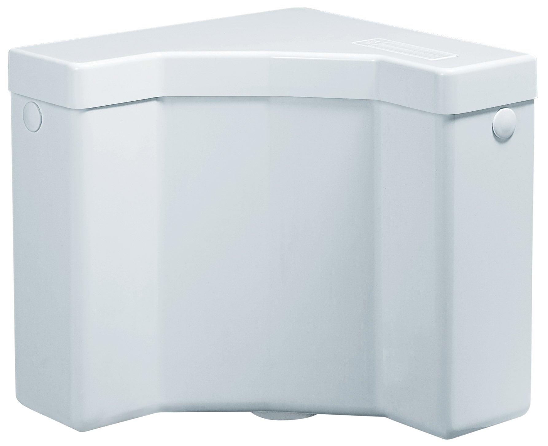 Cassetta WC Angolare a Zaino 1 Pulsante 31x22x31 cm Forlani Angolo Bianca