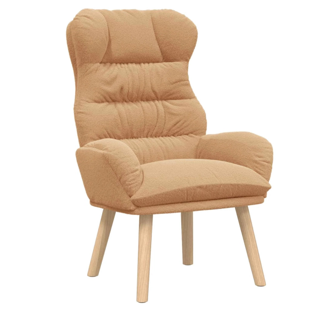 poltrona Beige 69 x 74 x 93 cm Tessuto Sherpa 42001885