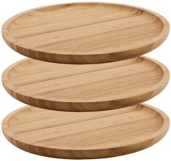 Piantine in Bambo - 3 pezzi - 20 cm - Imbottito - Scatole per piante - Per interni/esterni - Bambo forte - Contenitore per piante
