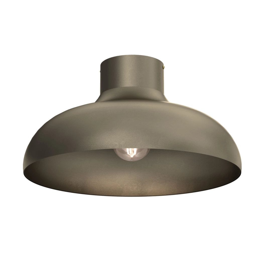 Plafoniera industriale Basca 1xE27 bronzo titanio Luminex