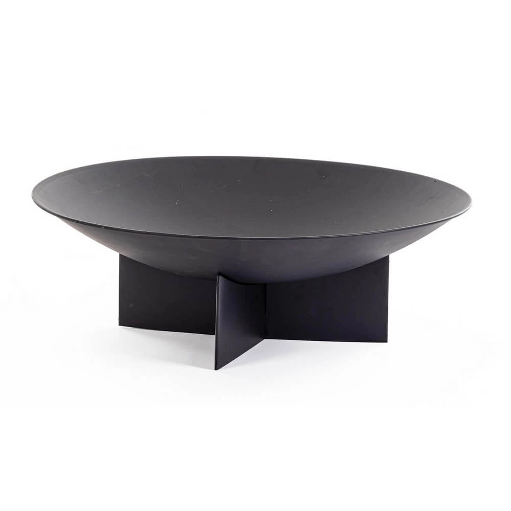 Braciere da Giardino in Acciaio Verniciato Nero 73 cm - THALIA