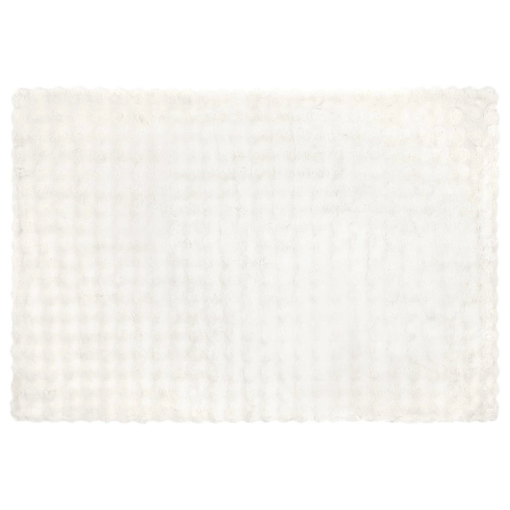 Coperta antiscivolo in finta di coniglio Olite 4 pcs Bianco
