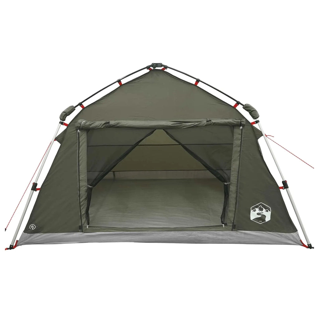 Tenda istantanea resistente all'acqua 4 persona Verde militare 42042273