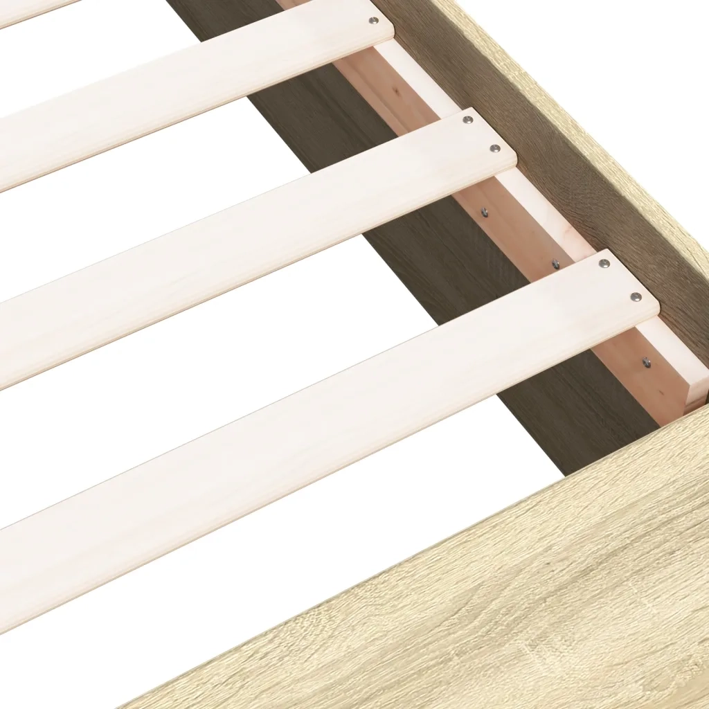 Giroletto-Struttura Letto Rovere Sonoma 75x190 cm in Legno Multistrato 964520