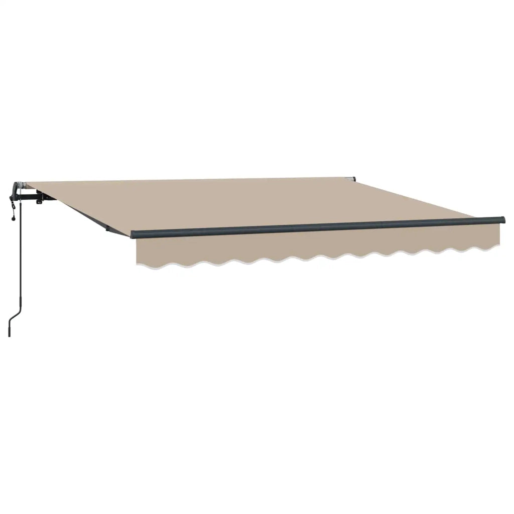 Tenda da Sole | Tenda Retrattile Beige 350 x 200 cm Tessuto