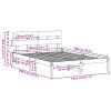 Struttura letto con testata marrone cerato 140x200 cm legno massello di pino