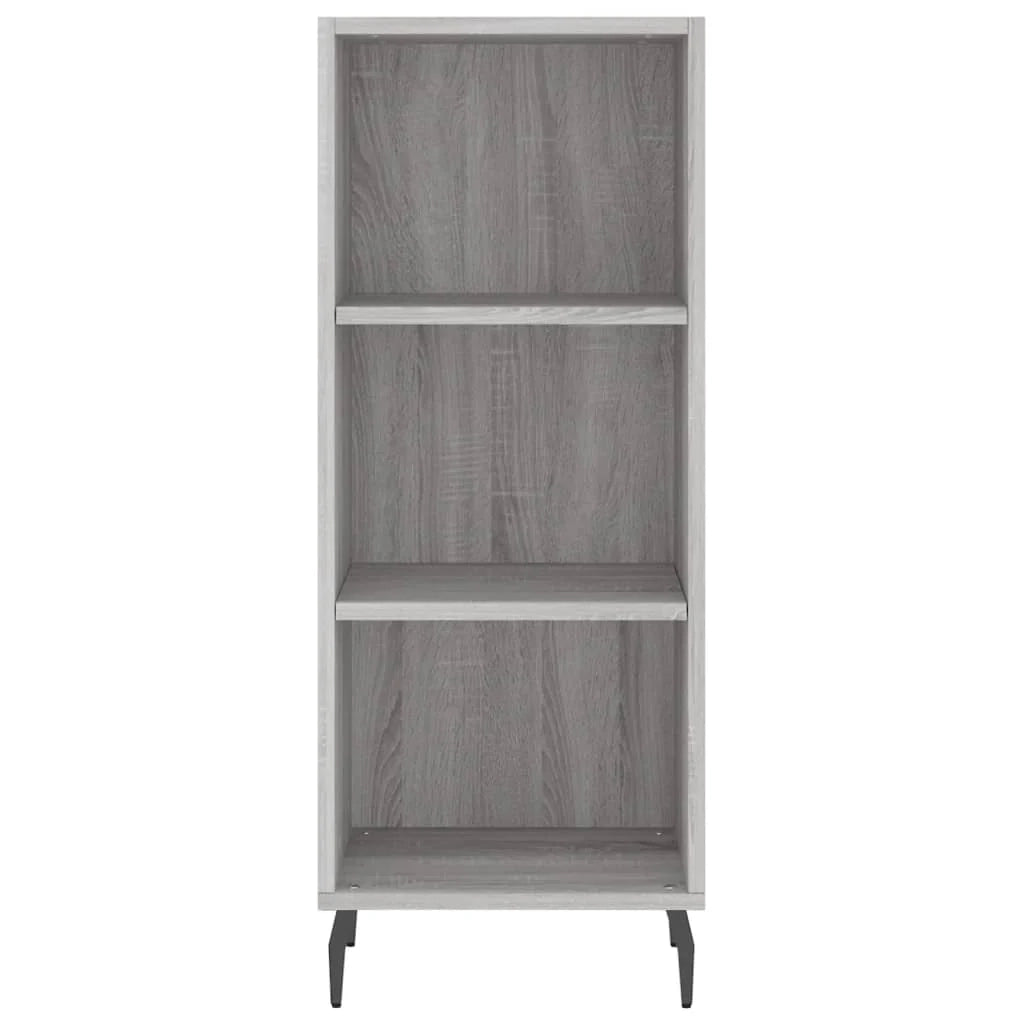 Buffet credenza cassettiera armadio mobile contenitore organizer cucina soggiorno salotto rovere Sonoma alto 34,5 x 34 x 180 cm legno ingegnerizzato grigio 02_0035279