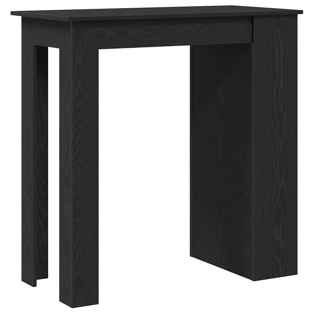 vidaXL Tavolo da Bar con Ripiani Rovere Nero 102x50x103,5cm Truciolato