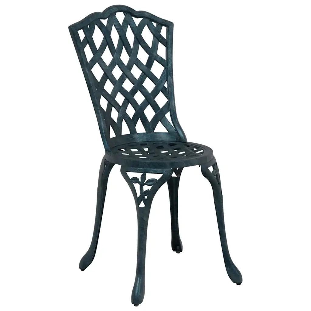 Sedia da Giardino 2 pcs Verde 39 x 40 x 87cm Alluminio 42002397
