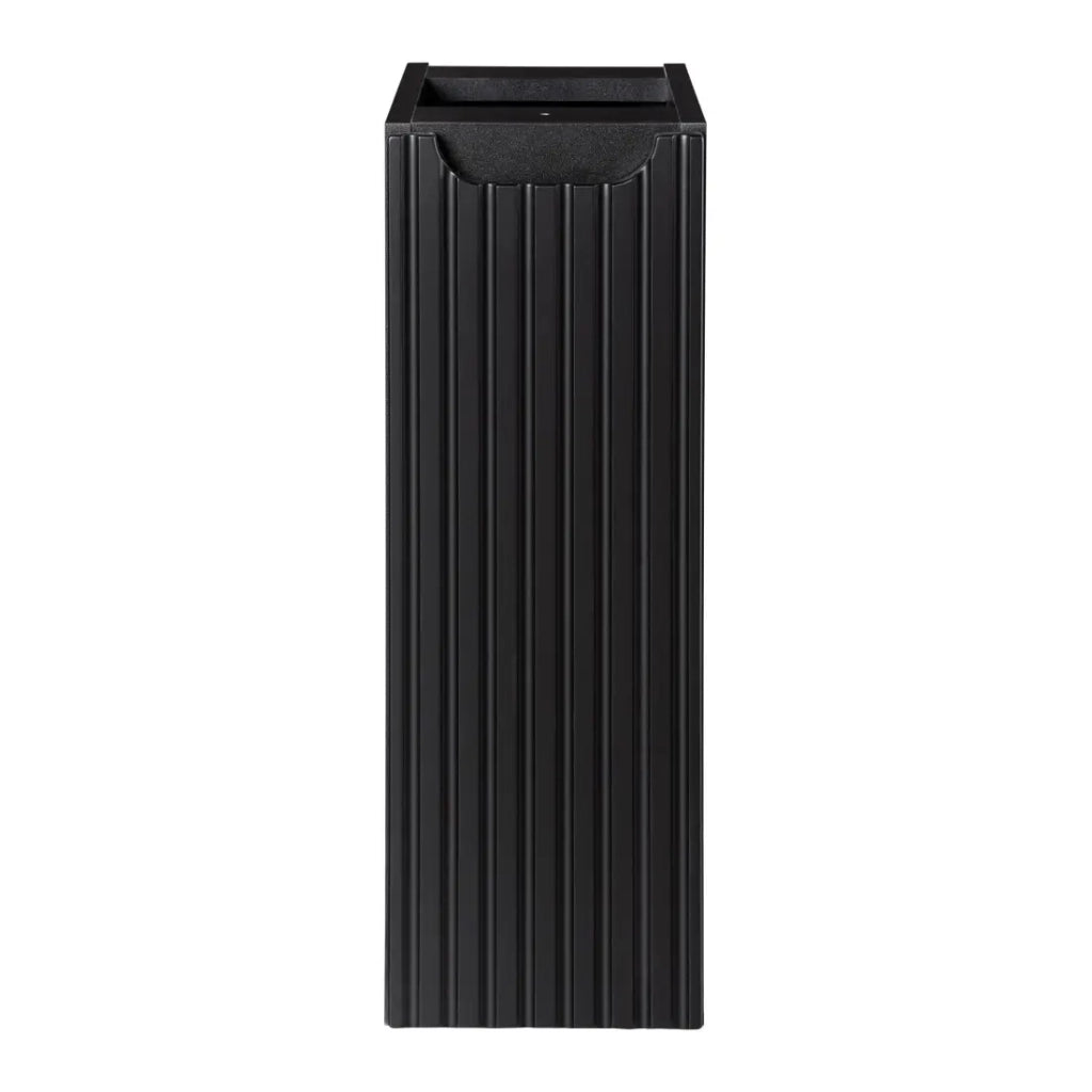 Mobile da bagno VANO - 1 porta - Nero opaco - L20 × P39 × H57 cm - Da appendere