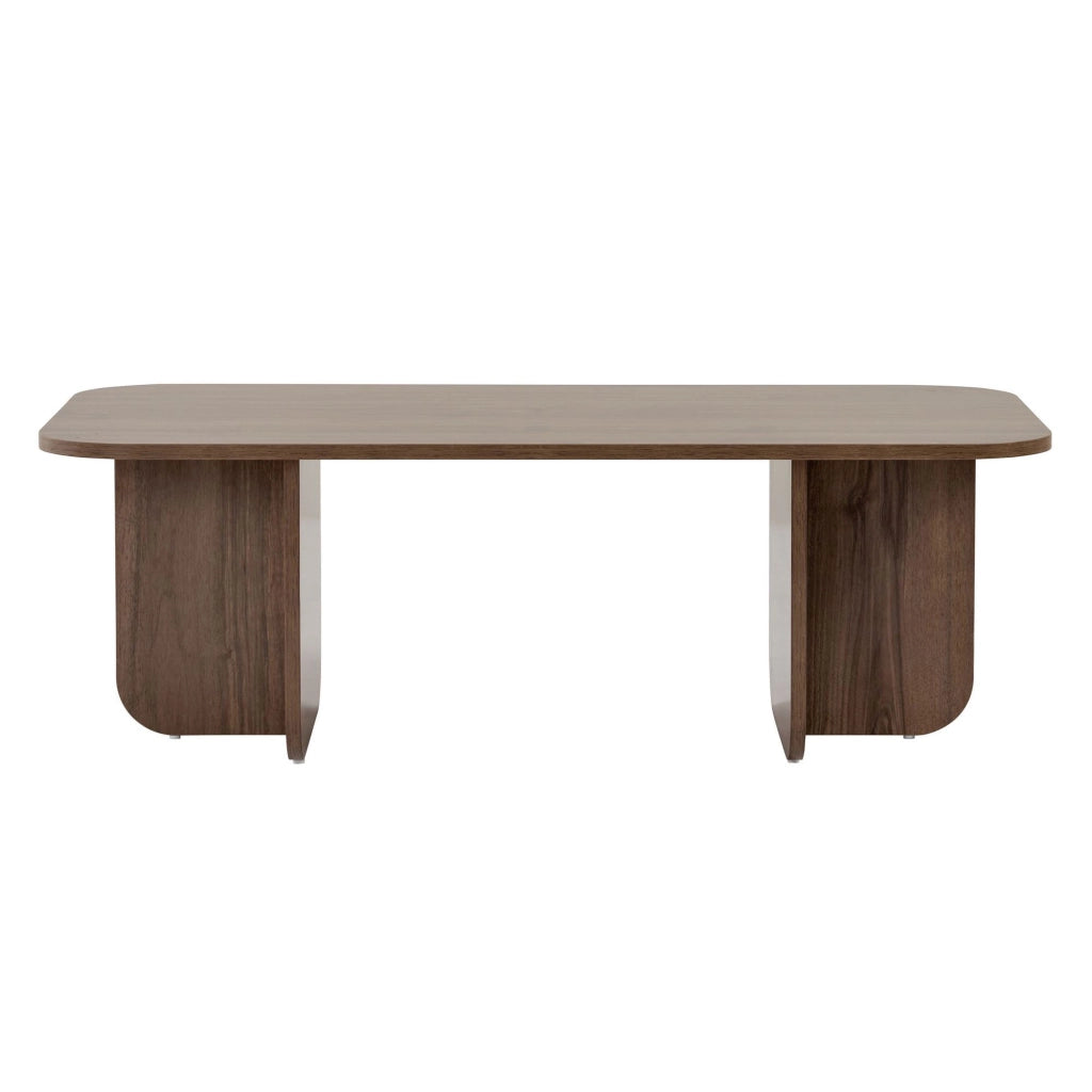 Nomeva, Tavolino da Salotto Forma Rettangolare, 120x60x41h cm Marrone Quercia