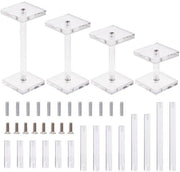Supporto di Visualizzazione per Miniature - Riser di Combattimento - Regolazione di Altezza Flessibile 10,6-24,6 cm - Piastra di Supporto - Adatto per Giochi di Tavolo e RPG - Supporto di Visualizzazione per Miniature
