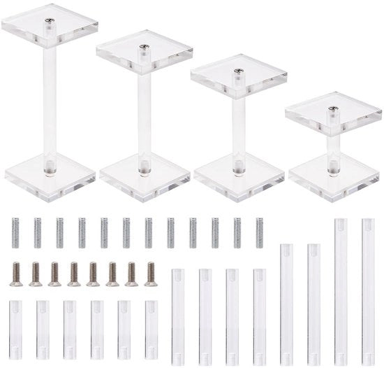 Supporto di Visualizzazione per Miniature - Riser di Combattimento - Regolazione di Altezza Flessibile 10,6-24,6 cm - Piastra di Supporto - Adatto per Giochi di Tavolo e RPG - Supporto di Visualizzazione per Miniature