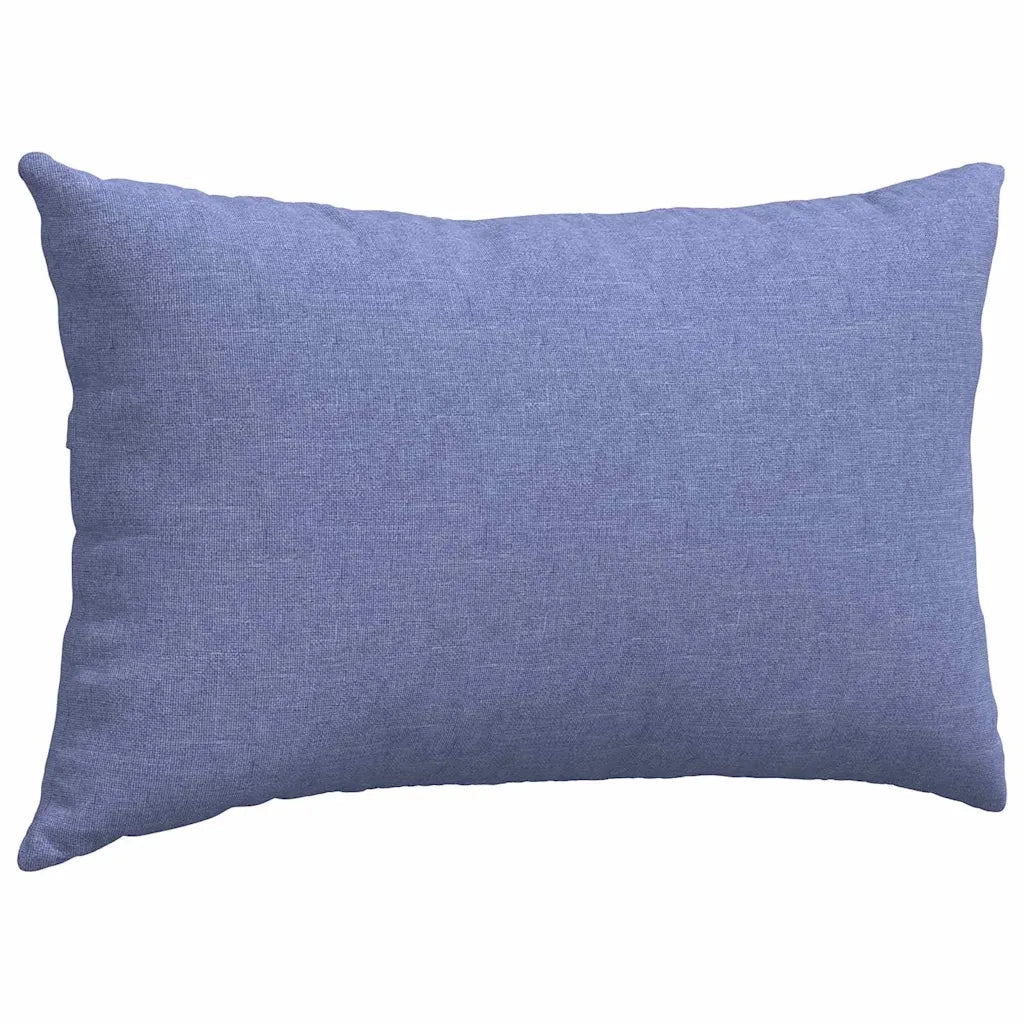 Cuscini da Divano 2 pz | Cuscini per sedie Blu jeans 50 x 30 cm Tessuto